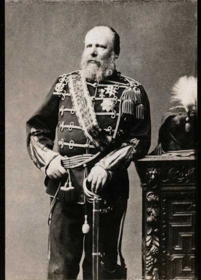 Portrait of William III of the Netherlands, King of the Netherlands by French Photographer